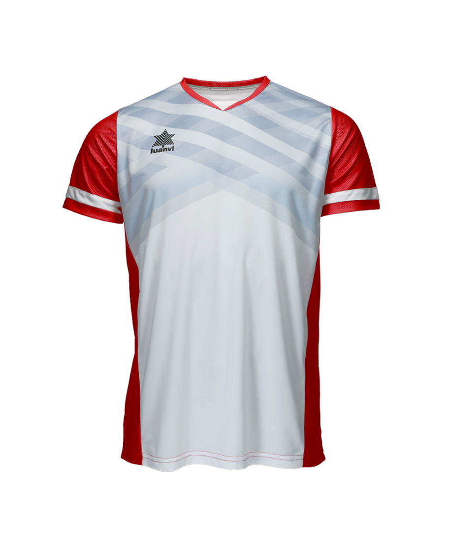 CAMISETA NAPOLI CABALLERO BLANCO/ROJO