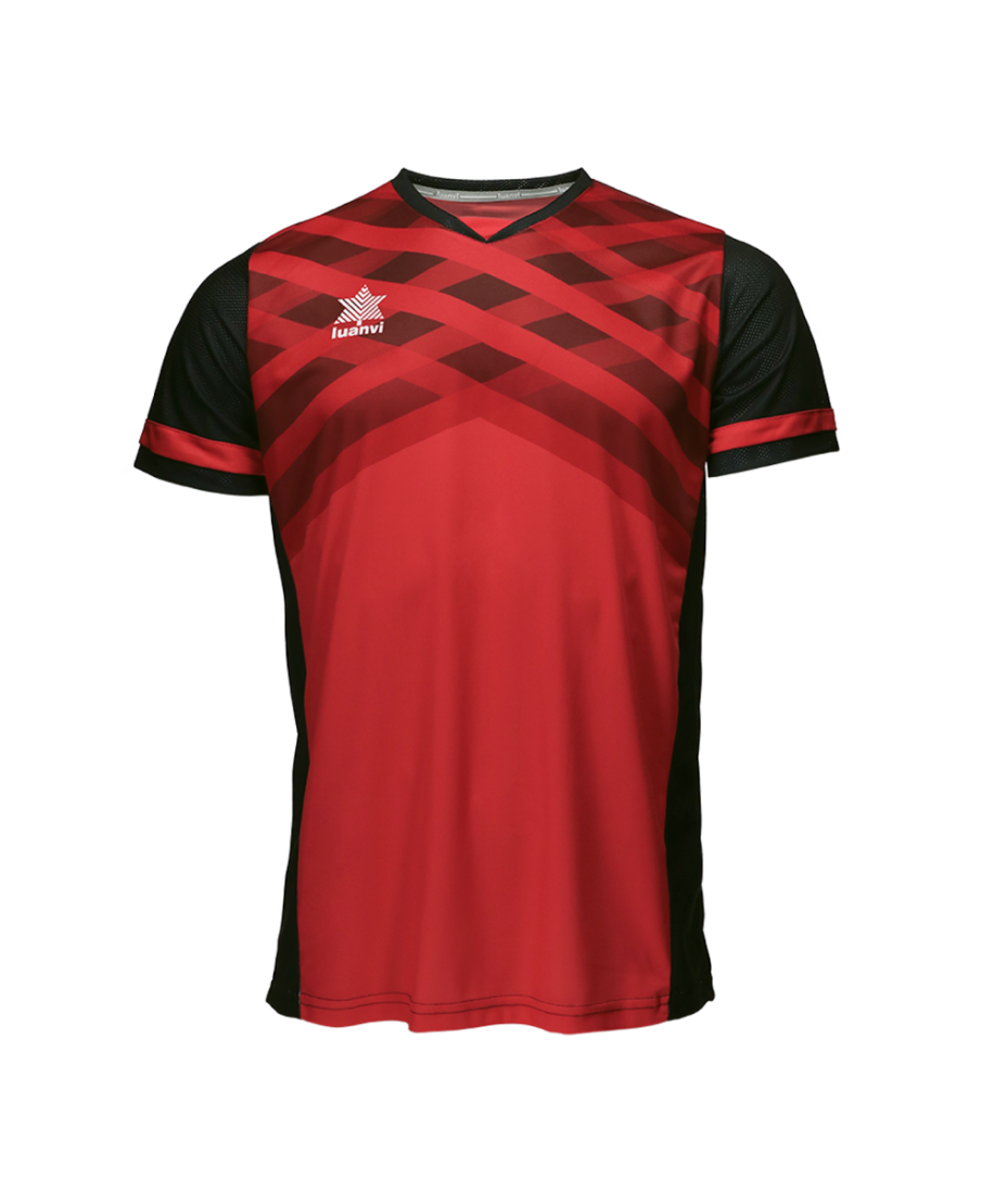 CAMISETA NAPOLI CABALLERO ROJO/NEGRO