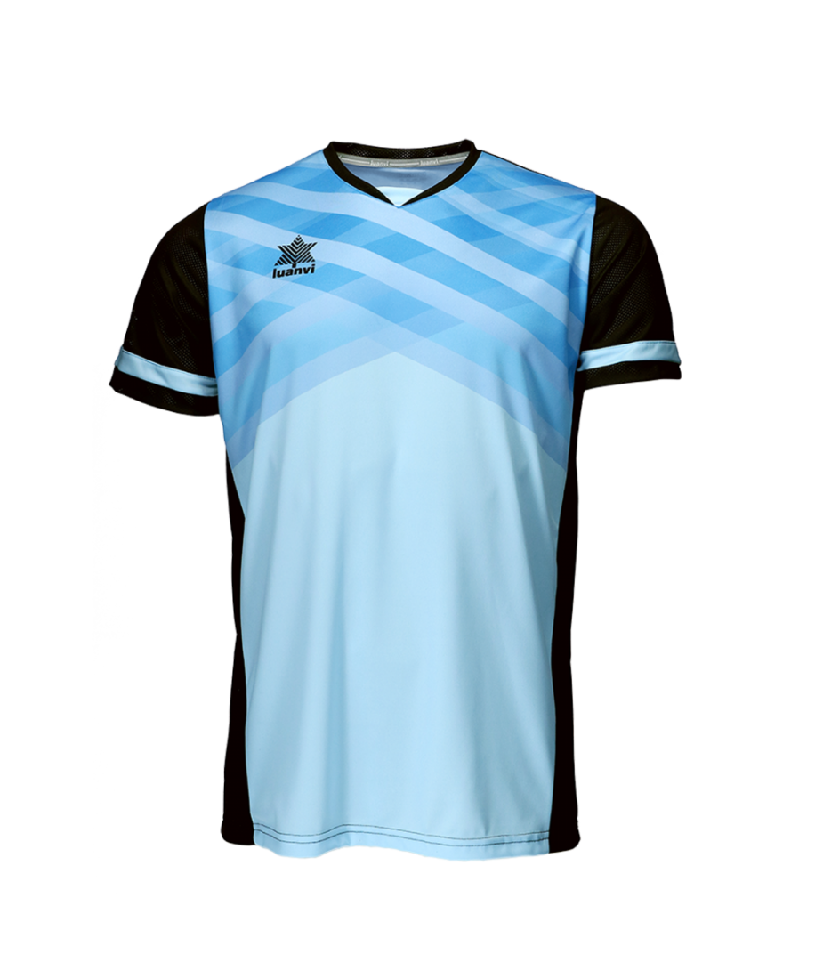 CAMISETA NAPOLI CABALLERO CELESTE/NEGRO