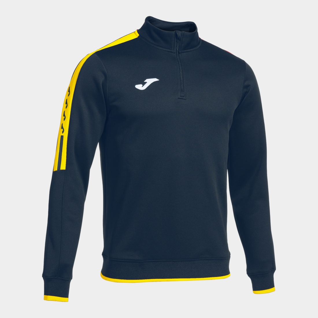 SUDADERA MEDIA CREMALLERA OLIMPIADA MARINO AMARILLO