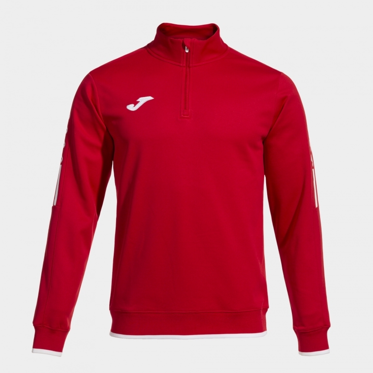 SUDADERA MEDIA CREMALLERA OLIMPIADA ROJO