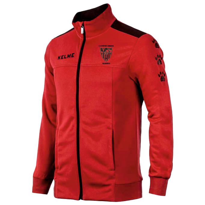 CHAQUETA ROJA KELME I SPORTING DE CARBAJOSA