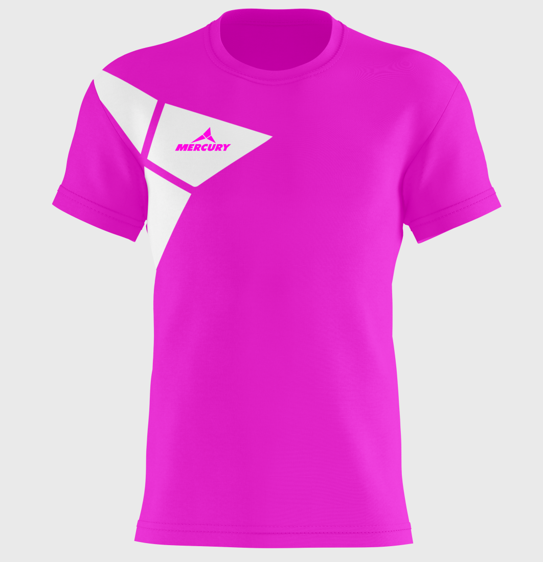 CAMISETA CAR FUCSIA BLANCO